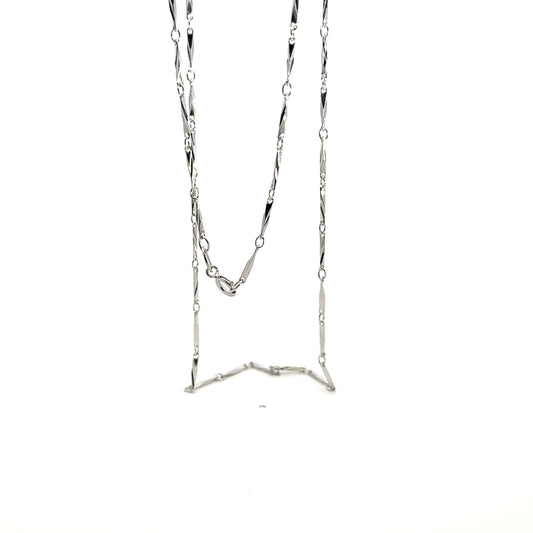 925 Sterling Silver Solid Twisted Fancy Chain