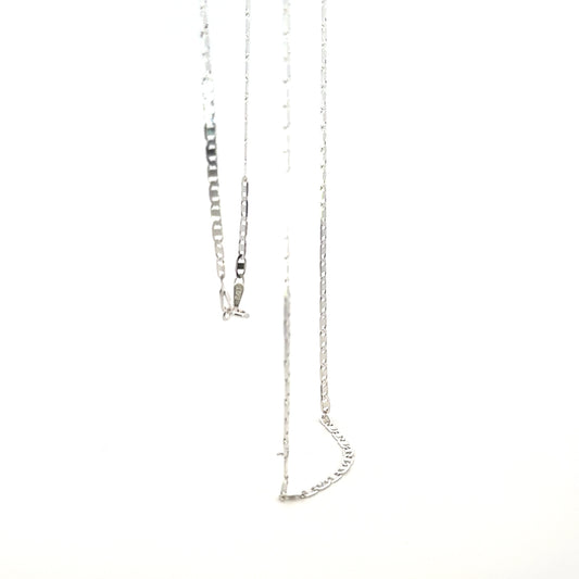 925 Sterling Silver Flat Mariner Chain