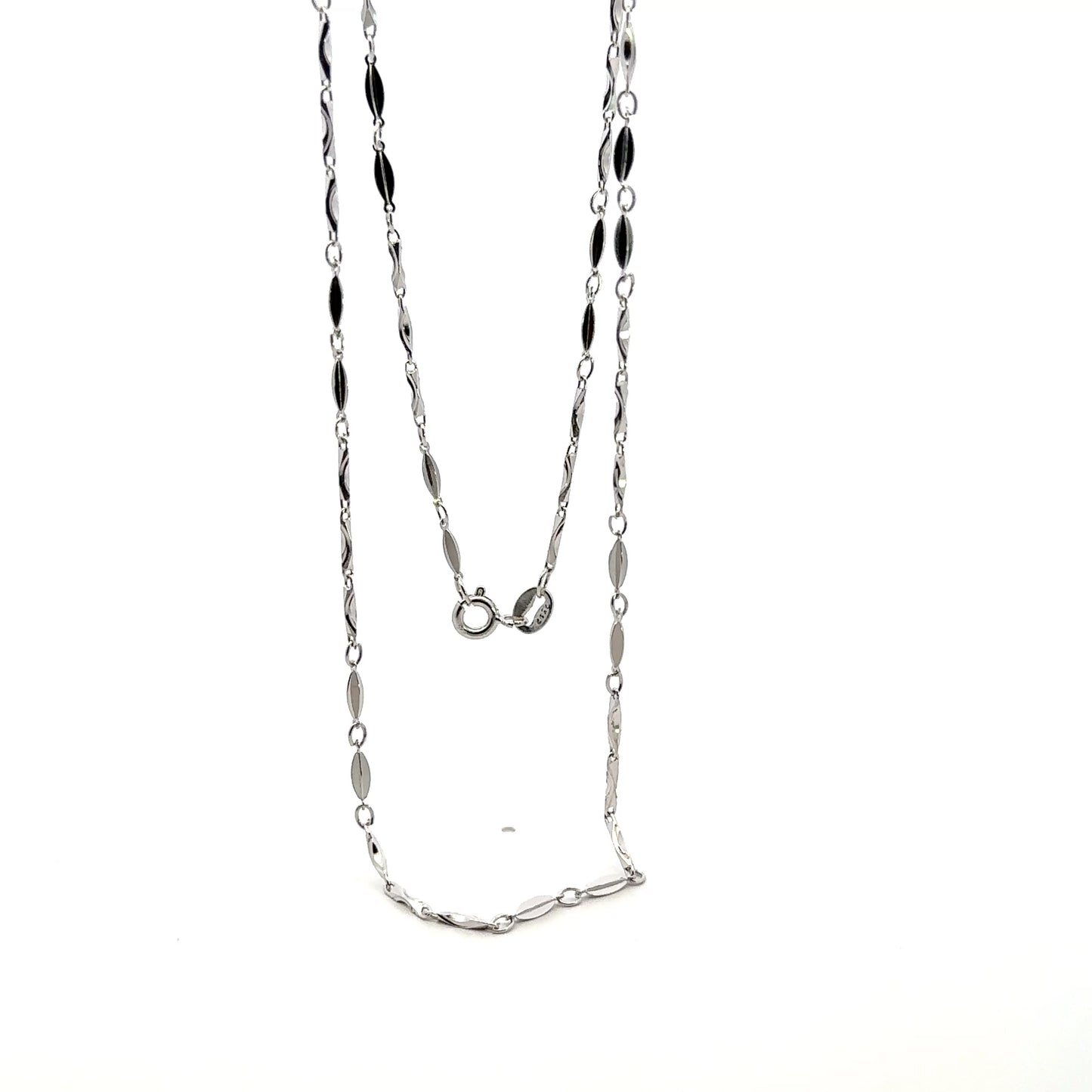925 Sterling Silver Fancy Fob Chain