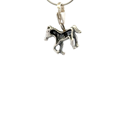 925 Sterling Silver Horse with Tear-drop - Lobster Clasp