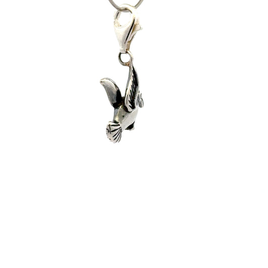 925 Sterling Silver Hummingbird with Tear-drop - Lobster Clasp