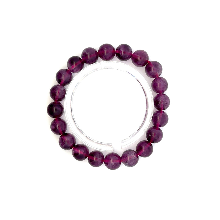 Purple Fluorite Bracelet – Natural Gemstone Jewelry