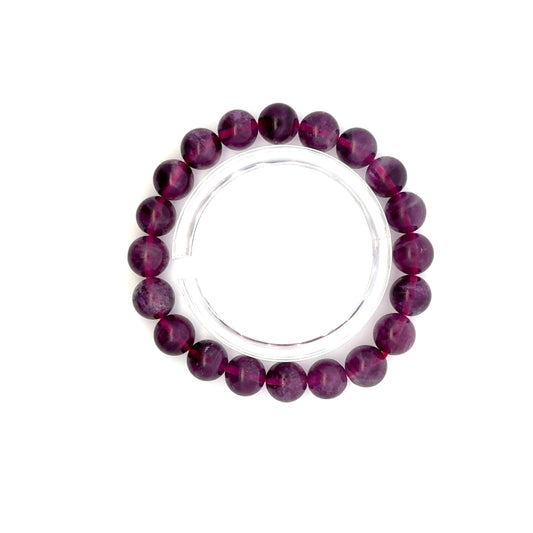 Purple Fluorite Bracelet – Natural Gemstone Jewelry