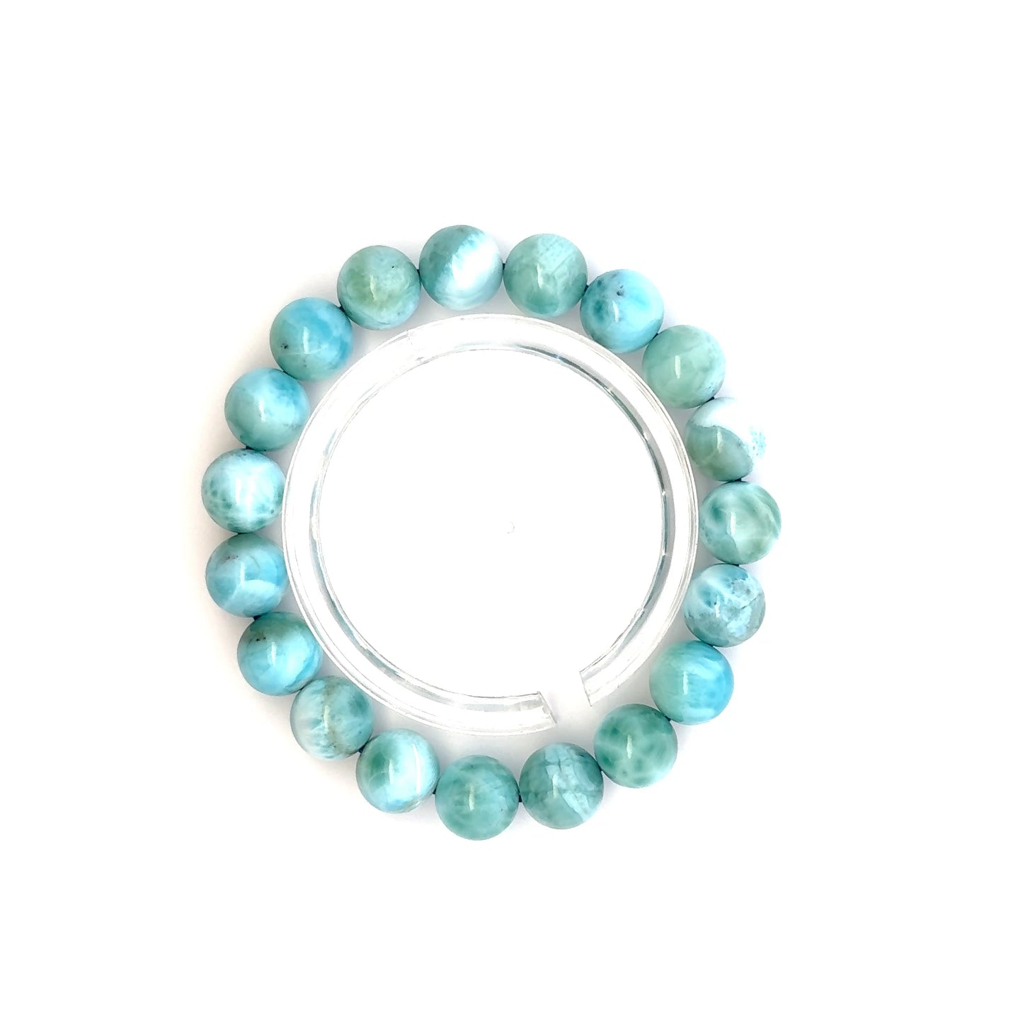 Larimar Bracelet – Natural Sky-Blue Gemstone