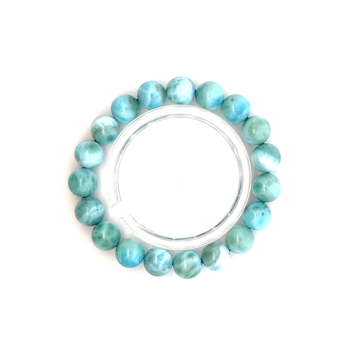 Larimar Bracelet – Natural Sky-Blue Gemstone