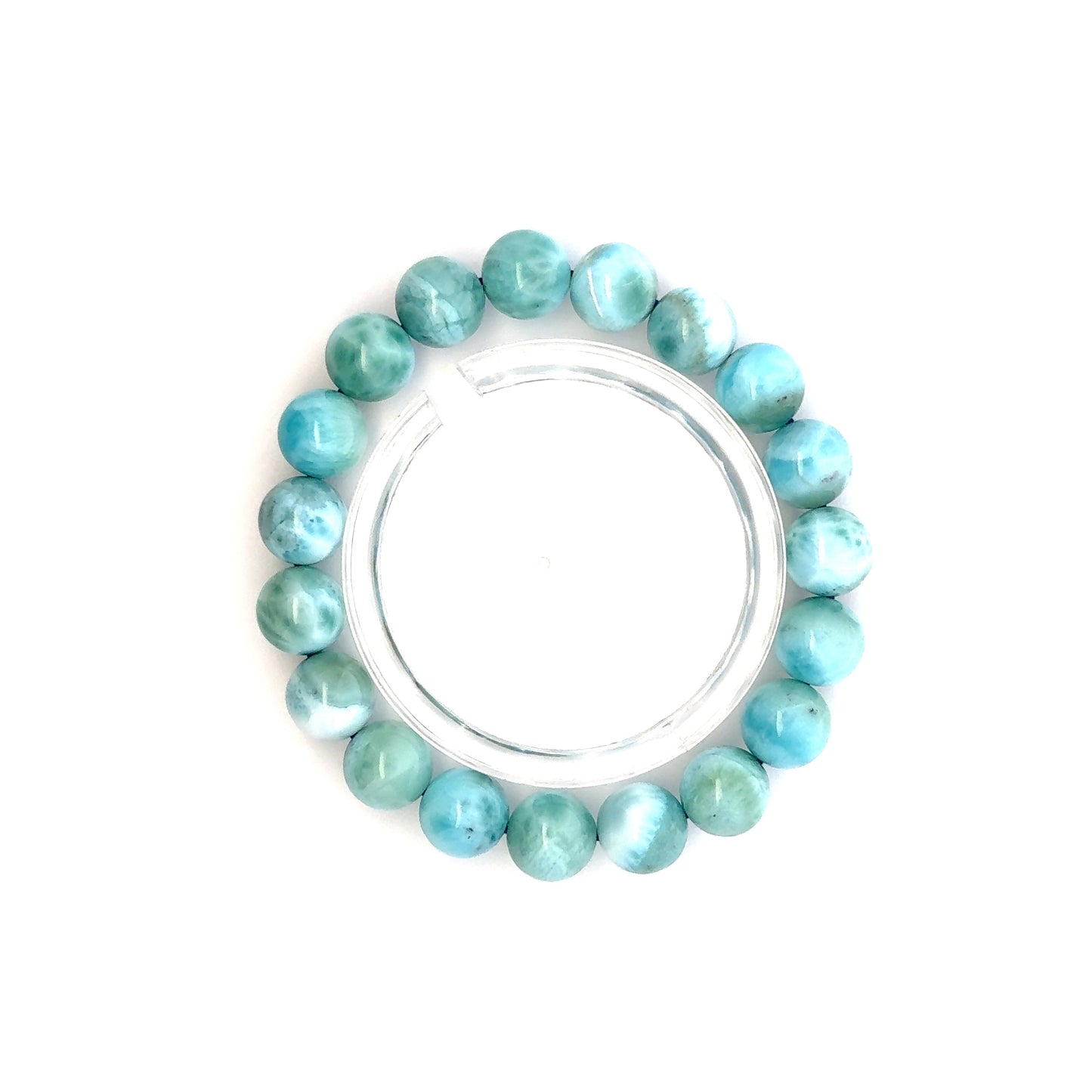 Larimar Bracelet – Natural Sky-Blue Gemstone