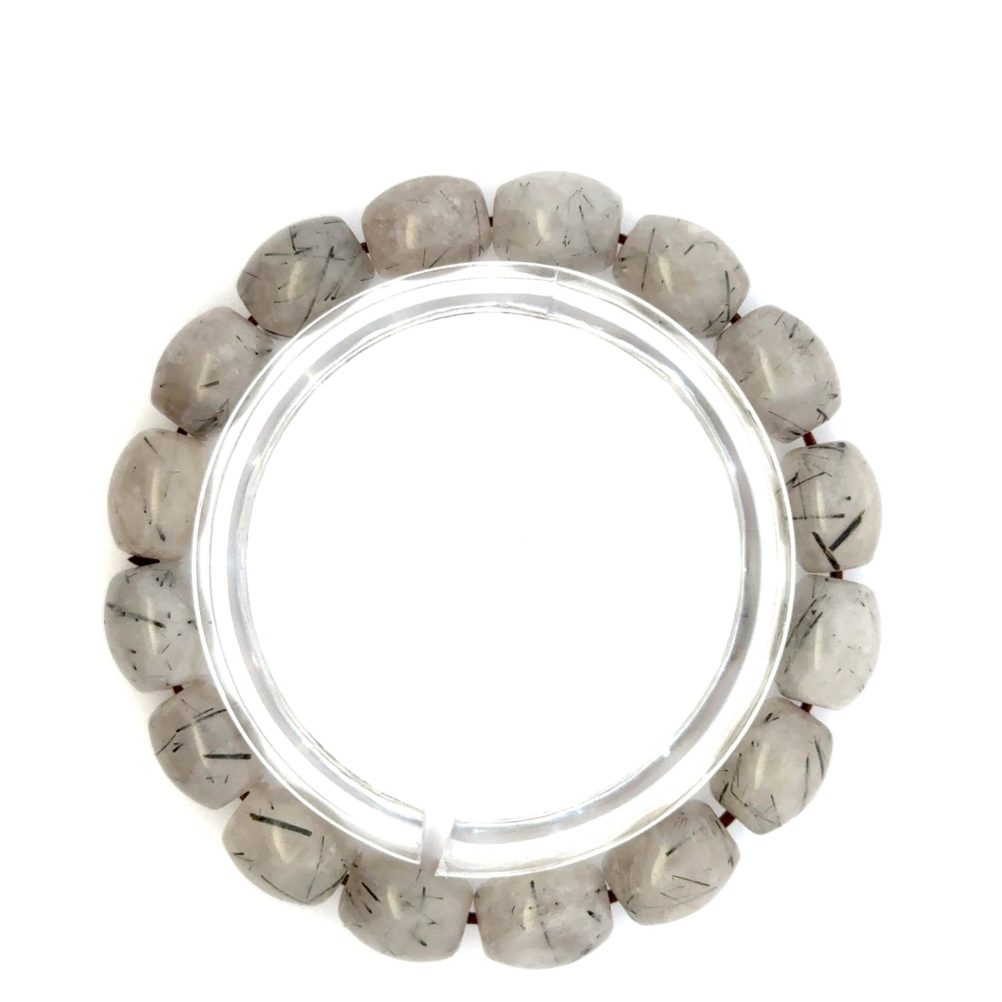 Tourmalinated Quartz Bracelet – Natural Golden Needle Gemstone