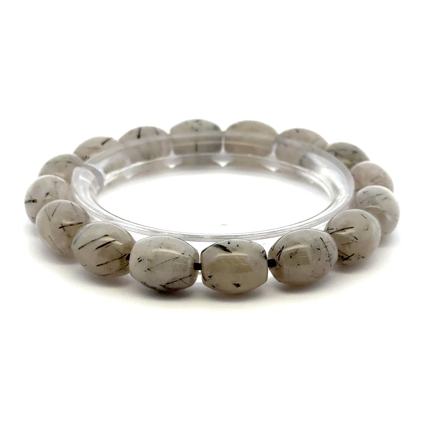 Tourmalinated Quartz Bracelet – Natural Golden Needle Gemstone