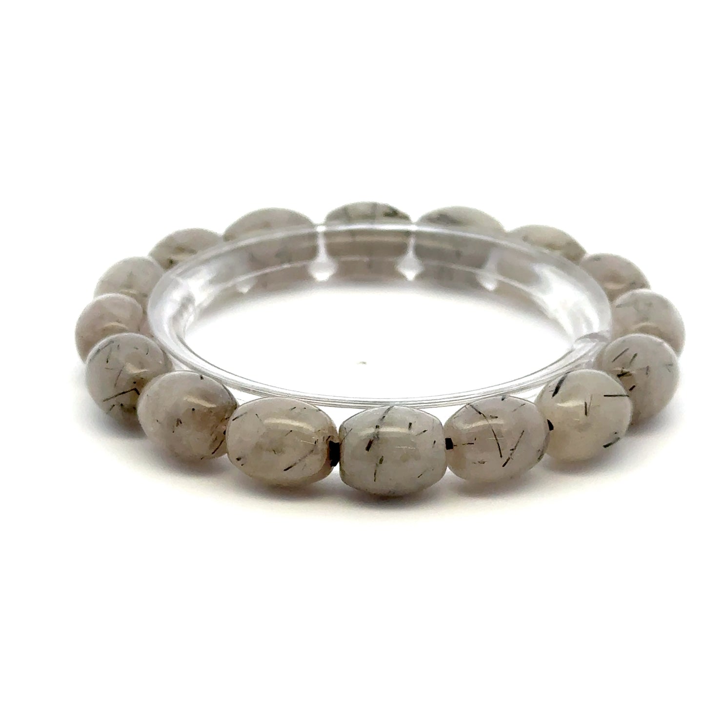 Tourmalinated Quartz Bracelet – Natural Golden Needle Gemstone