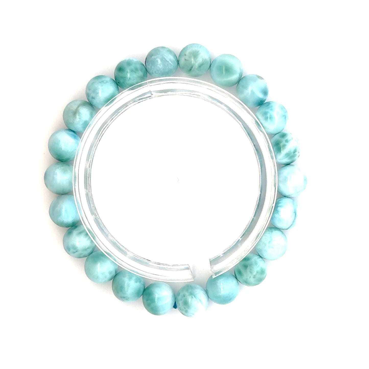 Larimar Bracelet – Natural Sky-Blue Gemstone