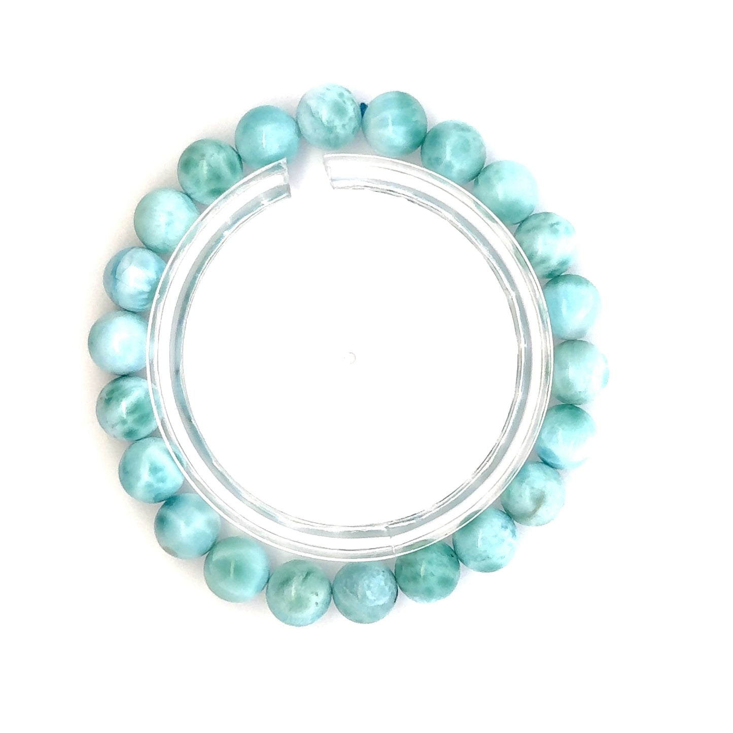 Larimar Bracelet – Natural Sky-Blue Gemstone