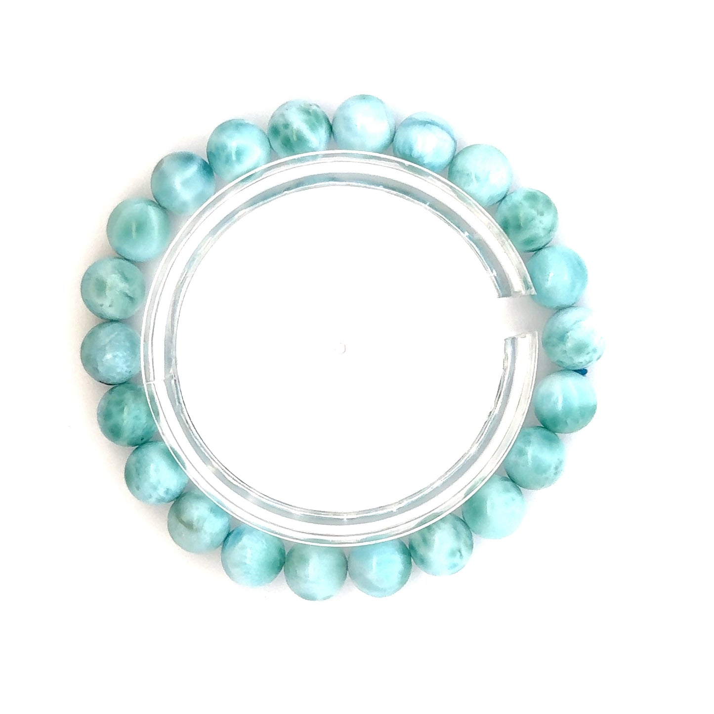 Larimar Bracelet – Natural Sky-Blue Gemstone