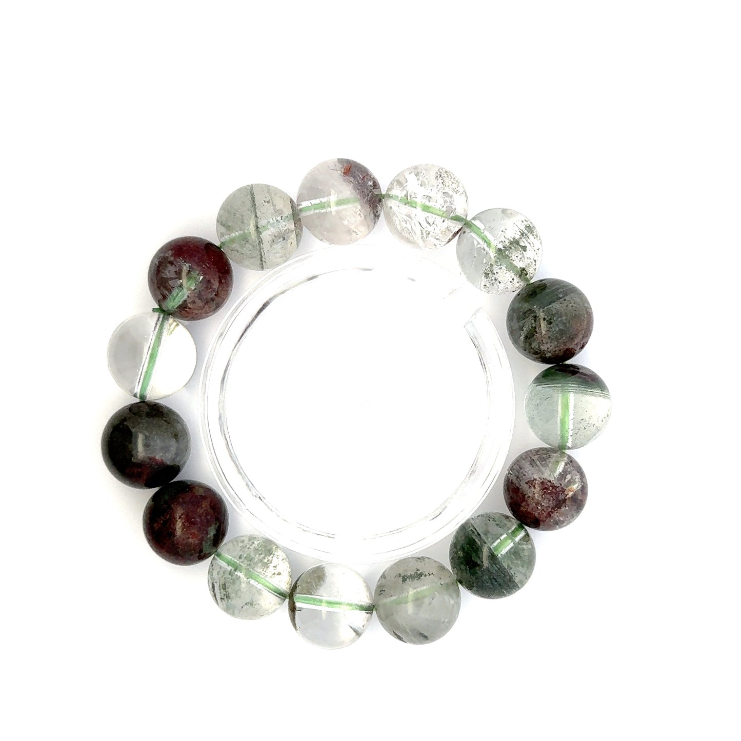 Lodolite Quartz Bracelet – Natural Garden-Included Gemston