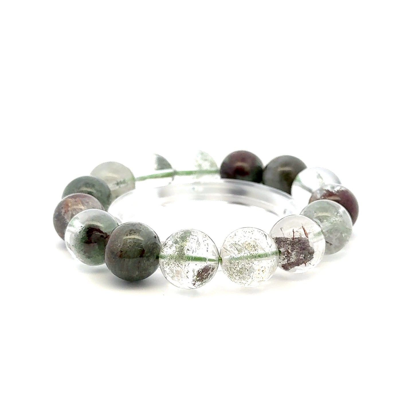 Lodolite Quartz Bracelet – Natural Garden-Included Gemston