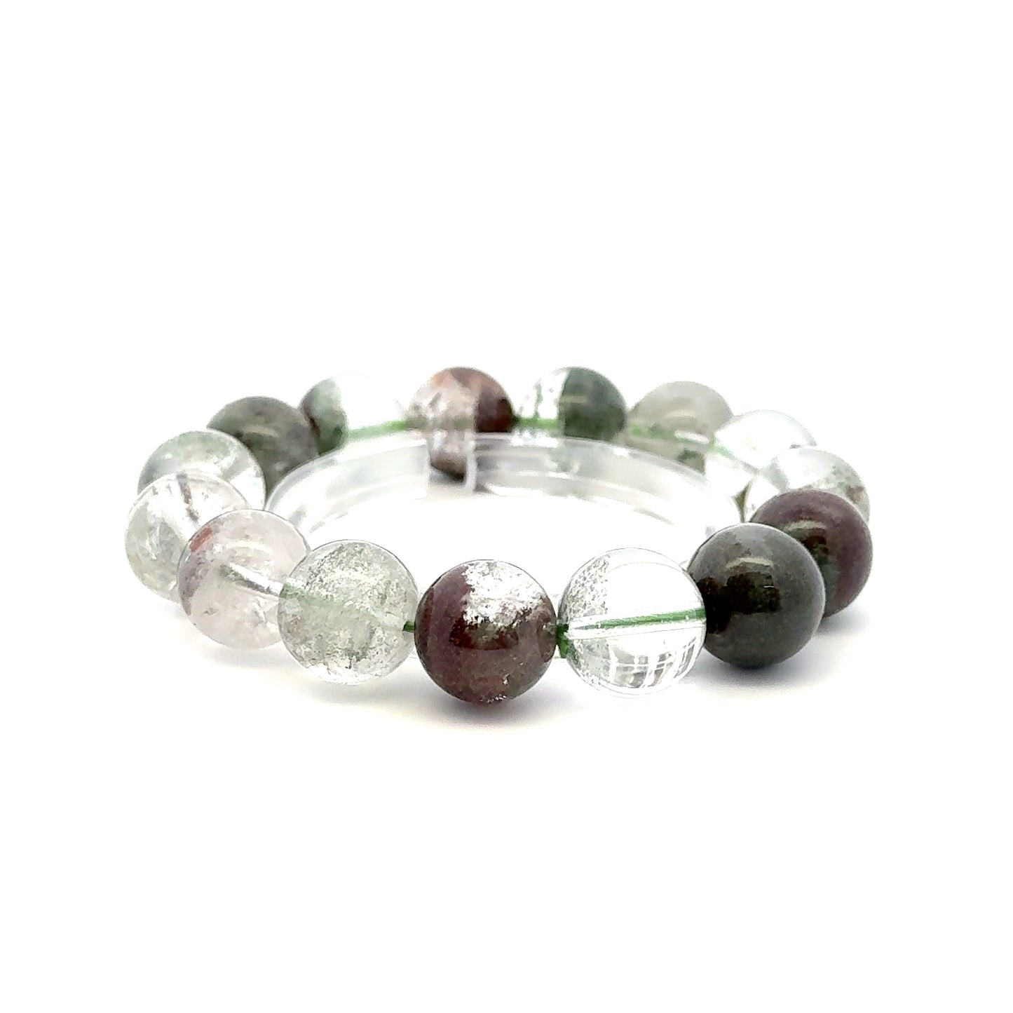 Lodolite Quartz Bracelet – Natural Garden-Included Gemston