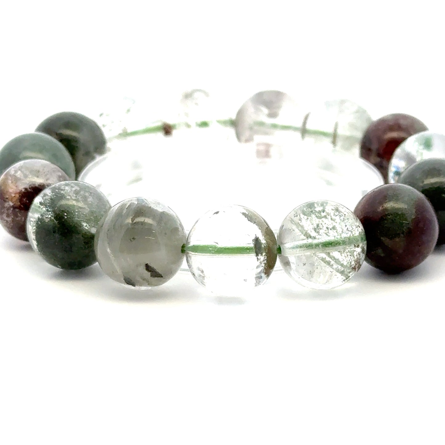 Lodolite Quartz Bracelet – Natural Garden-Included Gemston