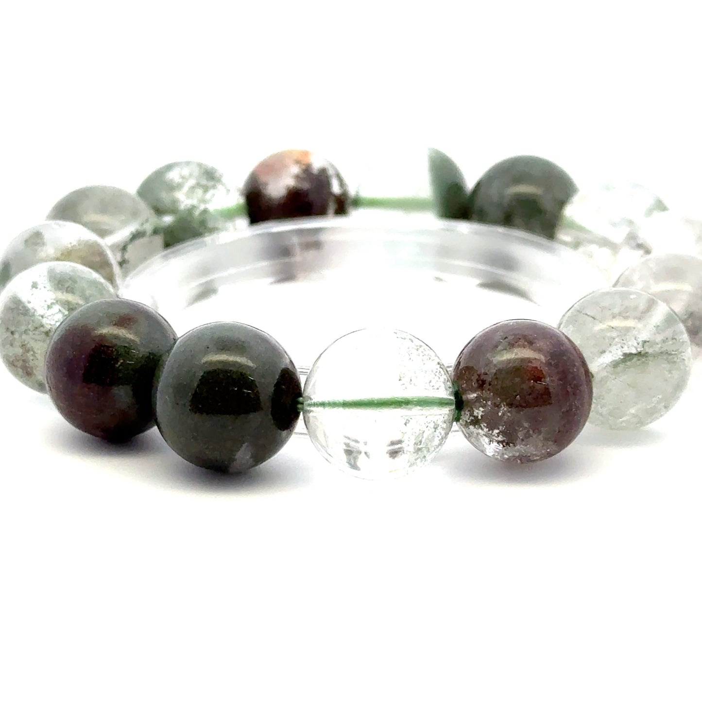 Lodolite Quartz Bracelet – Natural Garden-Included Gemston