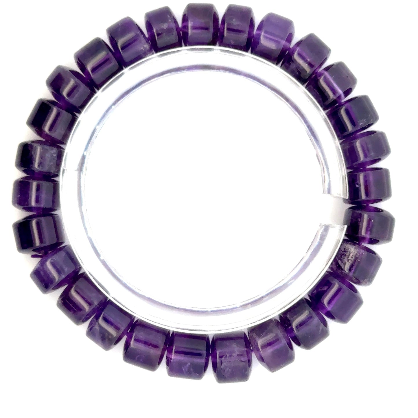 African AAA Amethyst Bracelet – Deep Purple Natural Gemstone