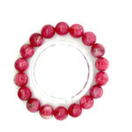 Rare Rhodonite Bracelet – Natural Pink Gemstone Jewelry
