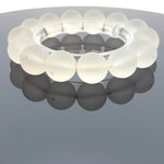 Frosted Quartz Bracelet – Natural Matte Gemstone