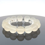 Frosted Quartz Bracelet – Natural Matte Gemstone