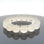 Frosted Quartz Bracelet – Natural Matte Gemstone