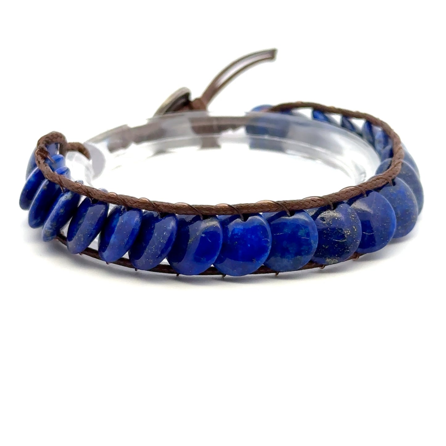 Adjustable Lapis Lazuli Bracelet – Natural Deep Blue Gemstone