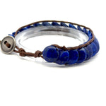 Adjustable Lapis Lazuli Bracelet – Natural Deep Blue Gemstone
