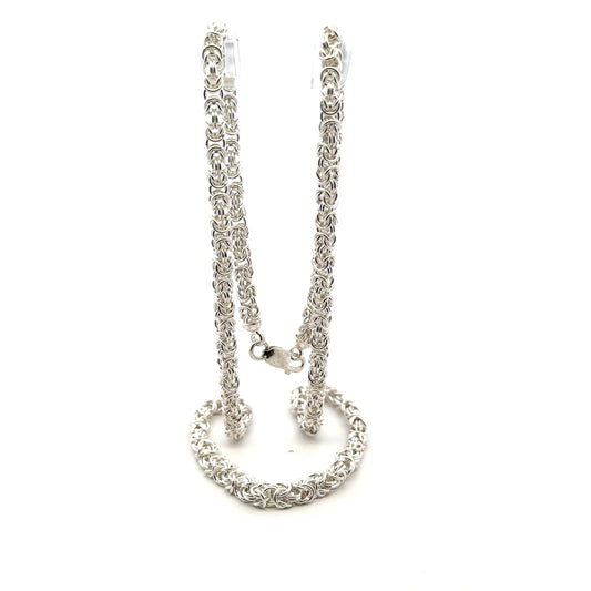 925 Sterling Silver Byzantine Chain