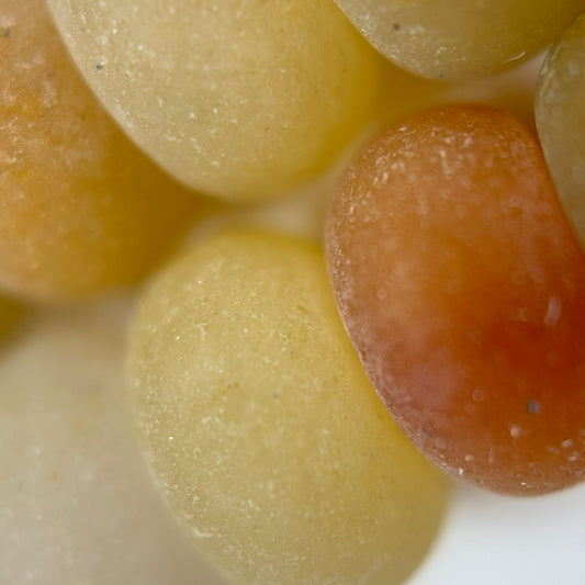 Golden Healer Quartz Frosted Rondelle Beads
