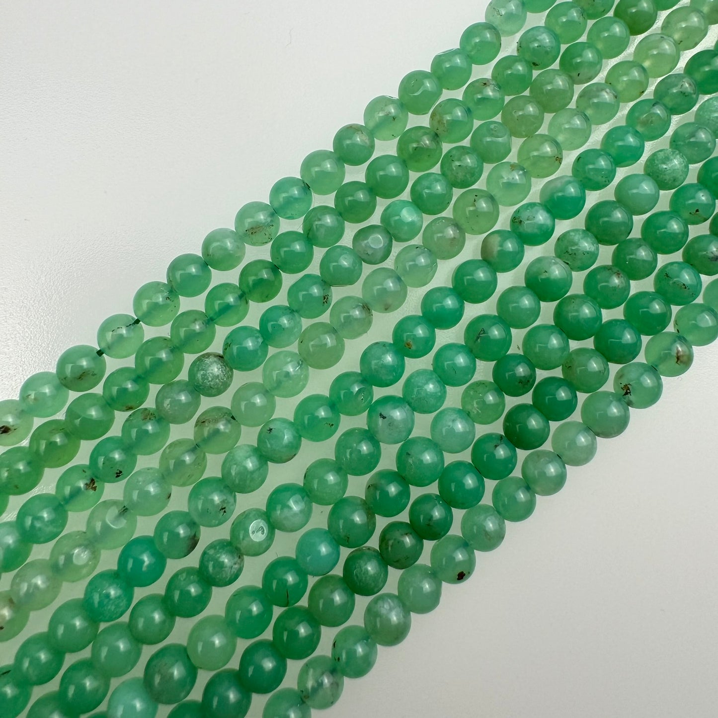Australian Chrysoprase Polished Round Beads image 4