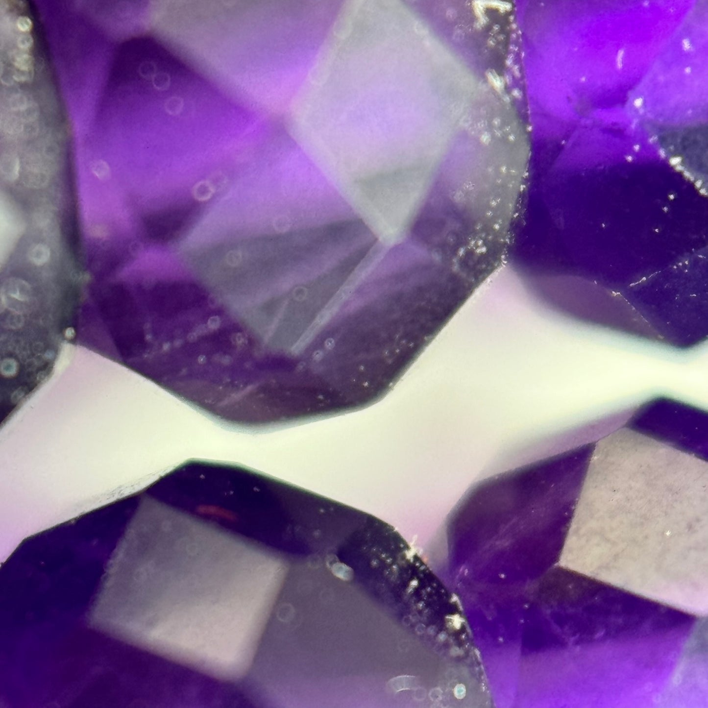 Faceted Amethyst Rondelle Beads (6x4mm) image 2