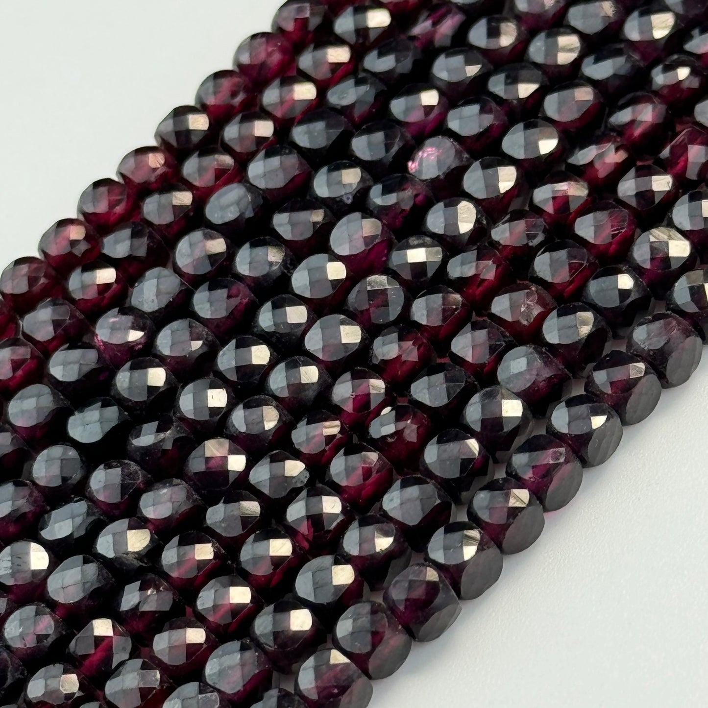 Garnet Square Beads image 2