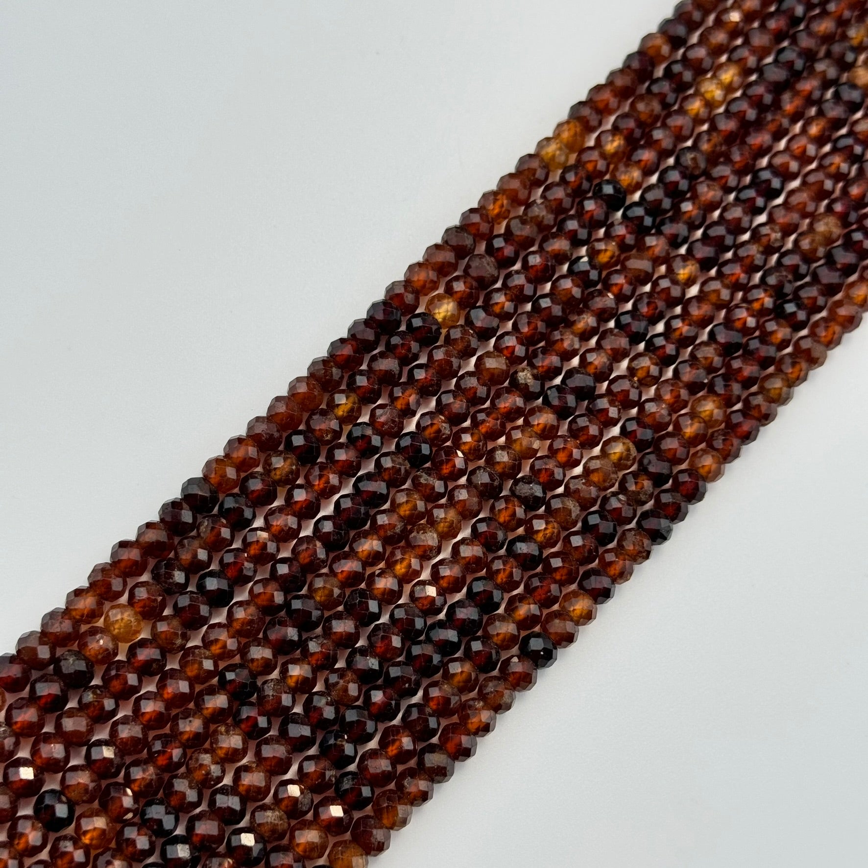 Garnet Hessonite Rondelle Beads (6x4mm) image 3