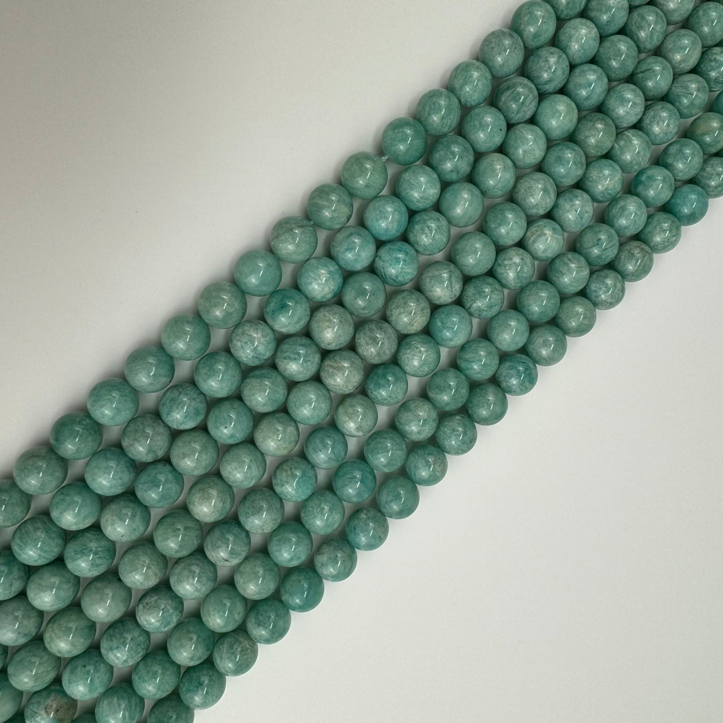 Smooth Green Amazonite AAA Polished Round Gemstone Beads image 3