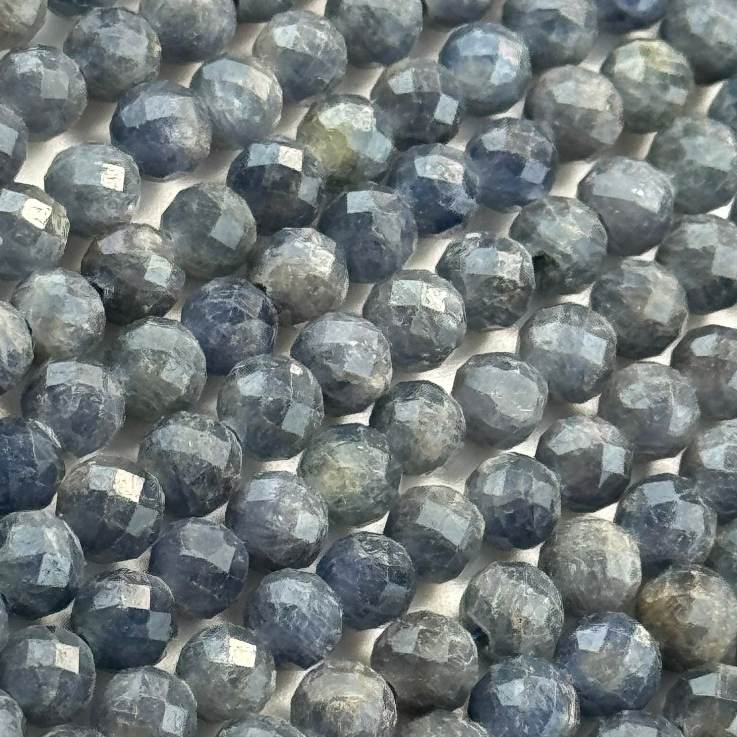 Natural Sapphire Faceted Round Beads image 9