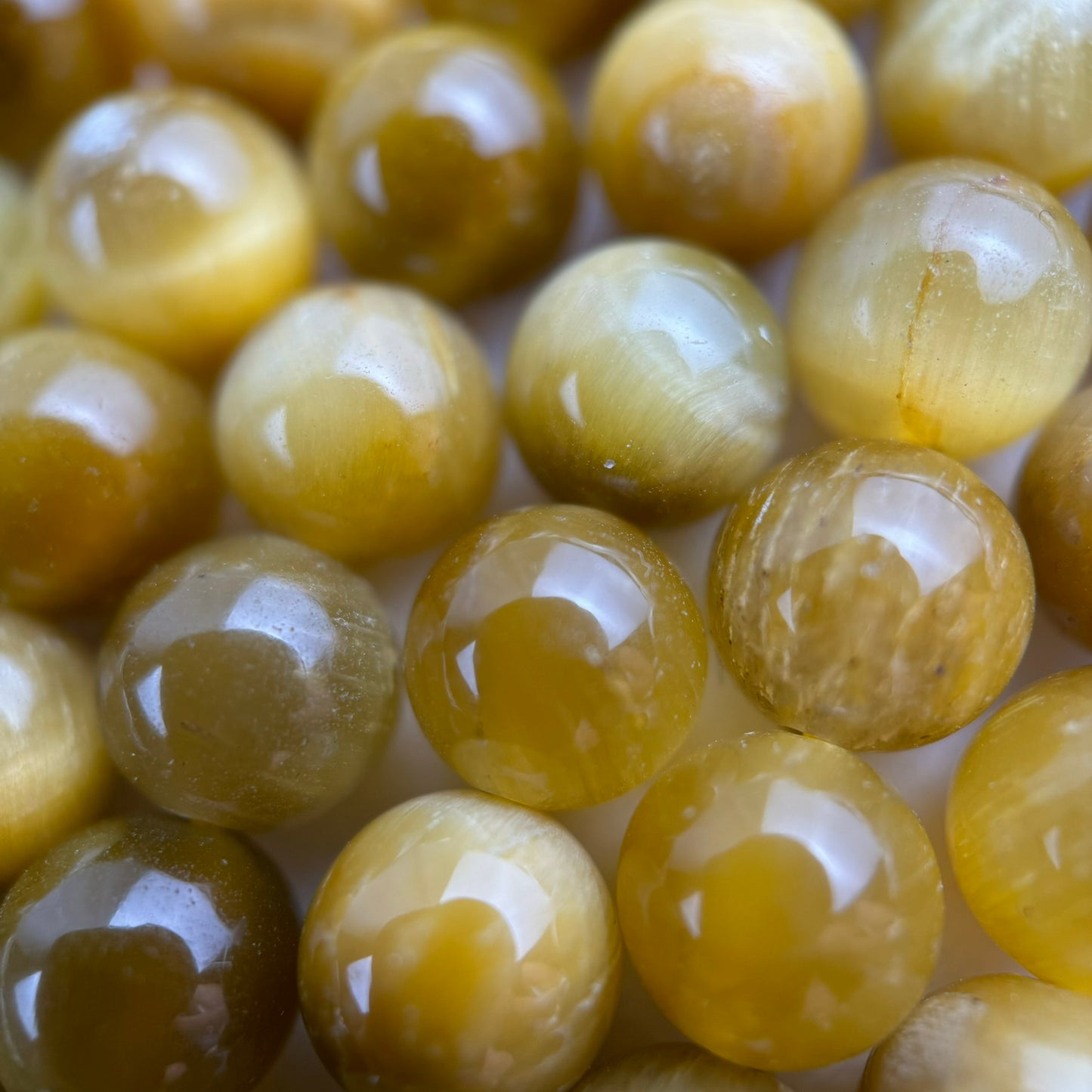 Golden Tiger's Eye Polished Round Beads image 9