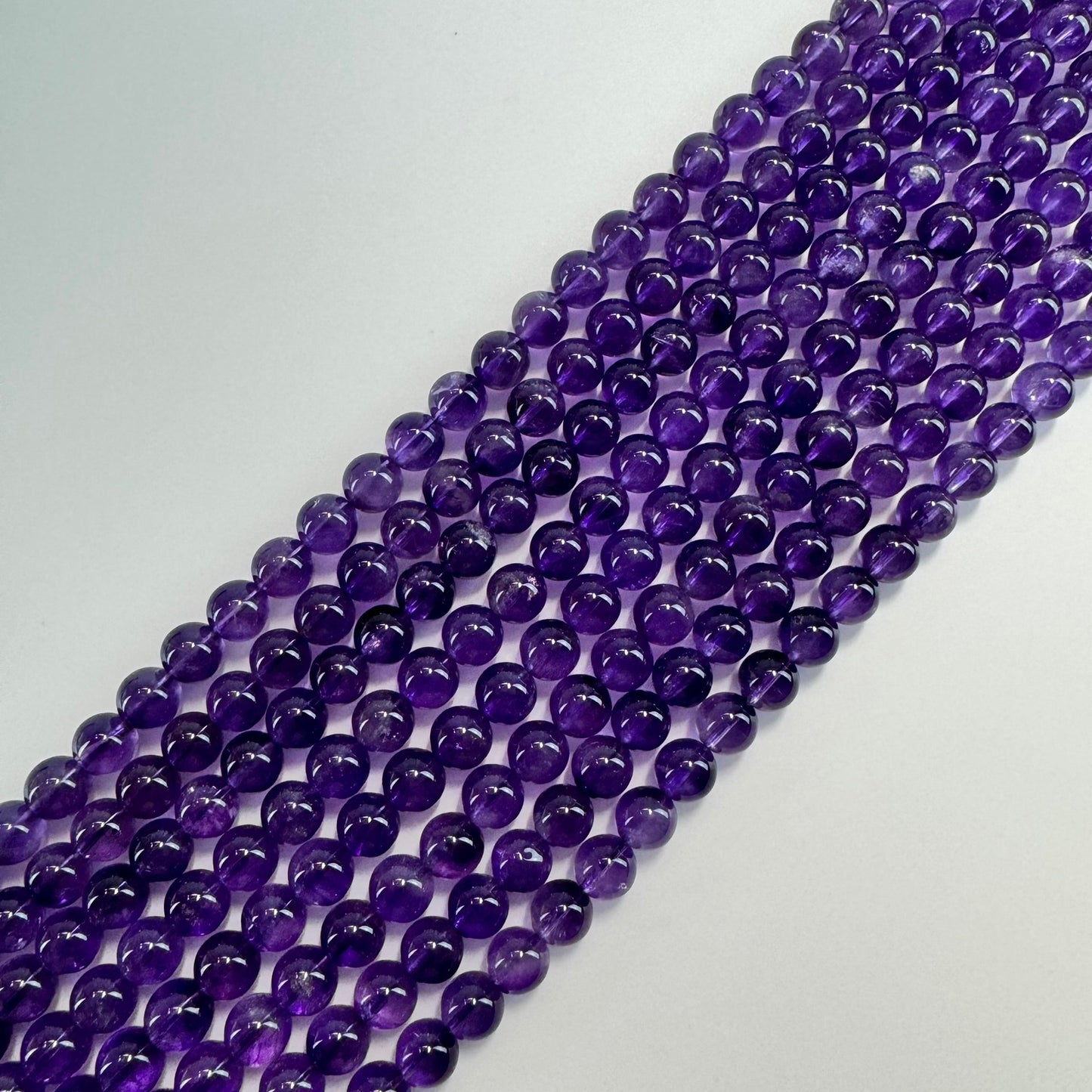 Natural African Amethyst Polished Round Beads image 5