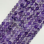 Chevron Amethyst Polished Round Beads image 12