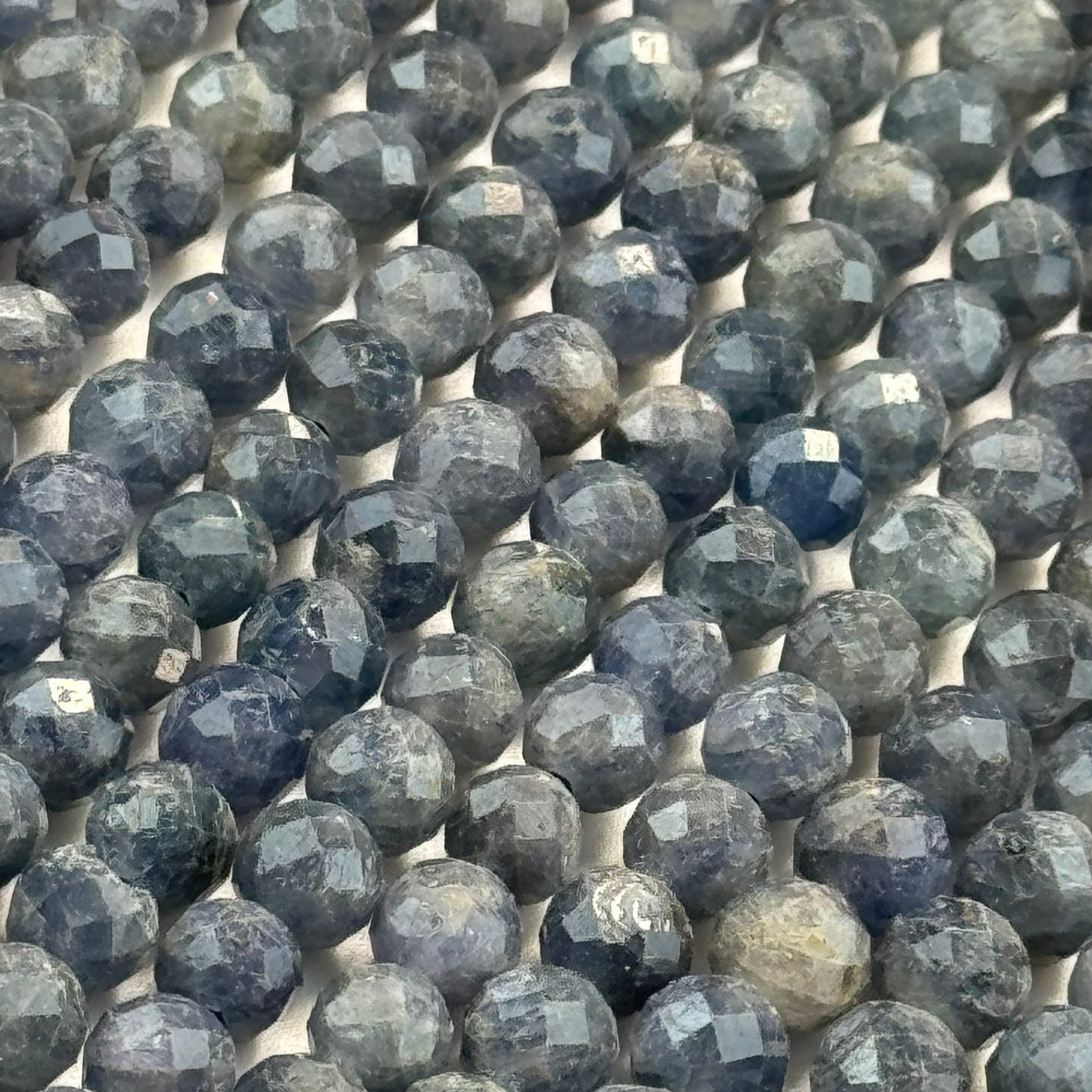 Natural Sapphire Faceted Round Beads image 7