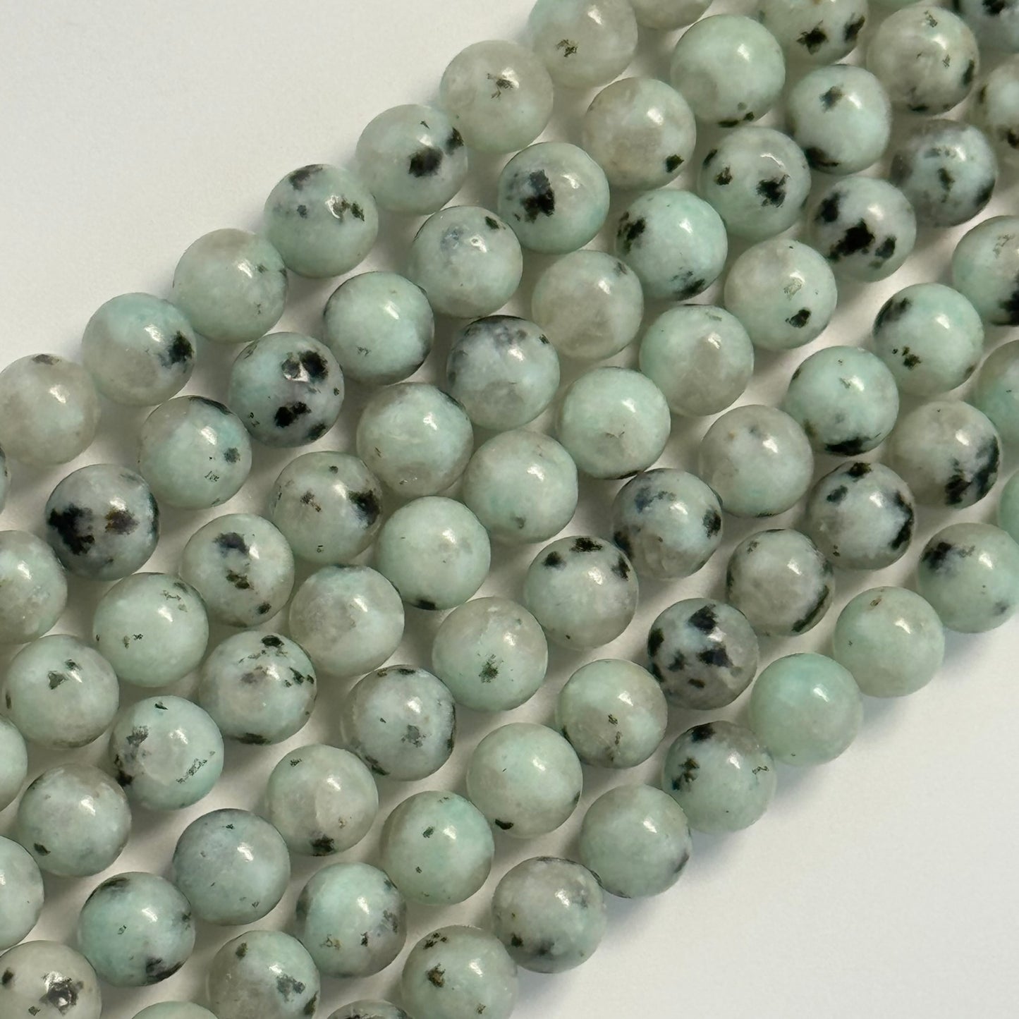 Kiwi Jasper Polished Round Beads image 0