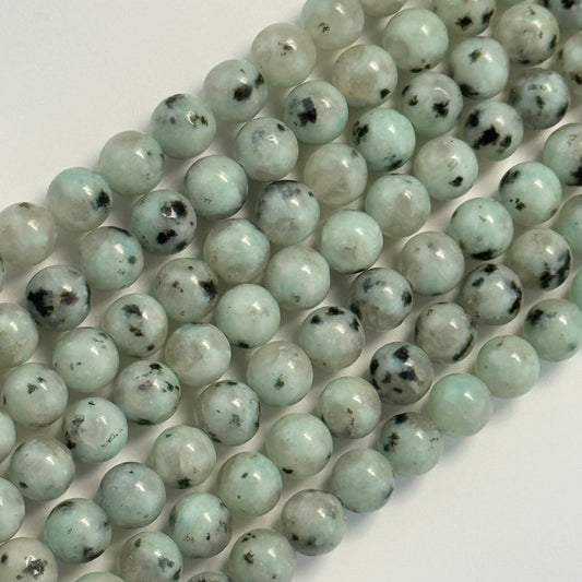 Jasper Kiwi Polished Round Beads (AA Quality)