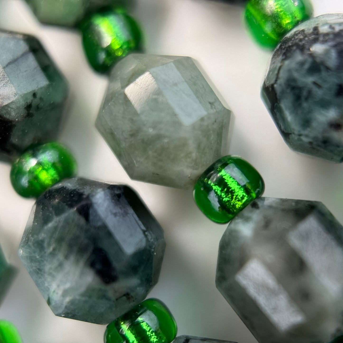 Emerald Dodecahedron Beads image 7