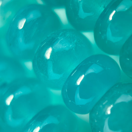 Amazonite Rondelle Polished Gemstone Beads - (AAAA Quality)