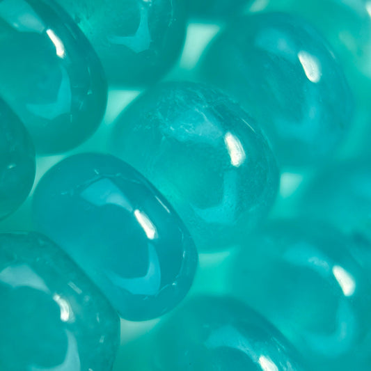 Amazonite Rondelle Polished Gemstone Beads - (AAAA Quality)
