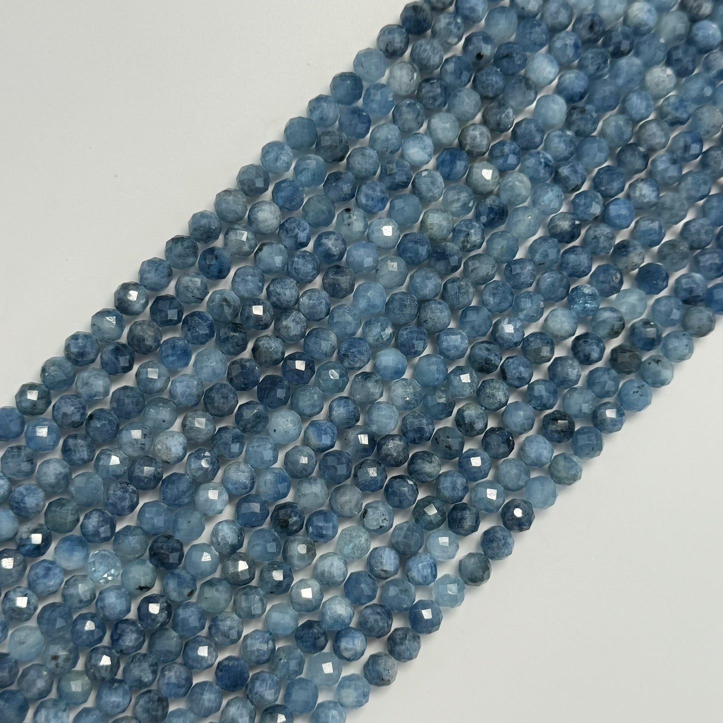 Aquamarine Faceted Round Gemstone Beads image 6