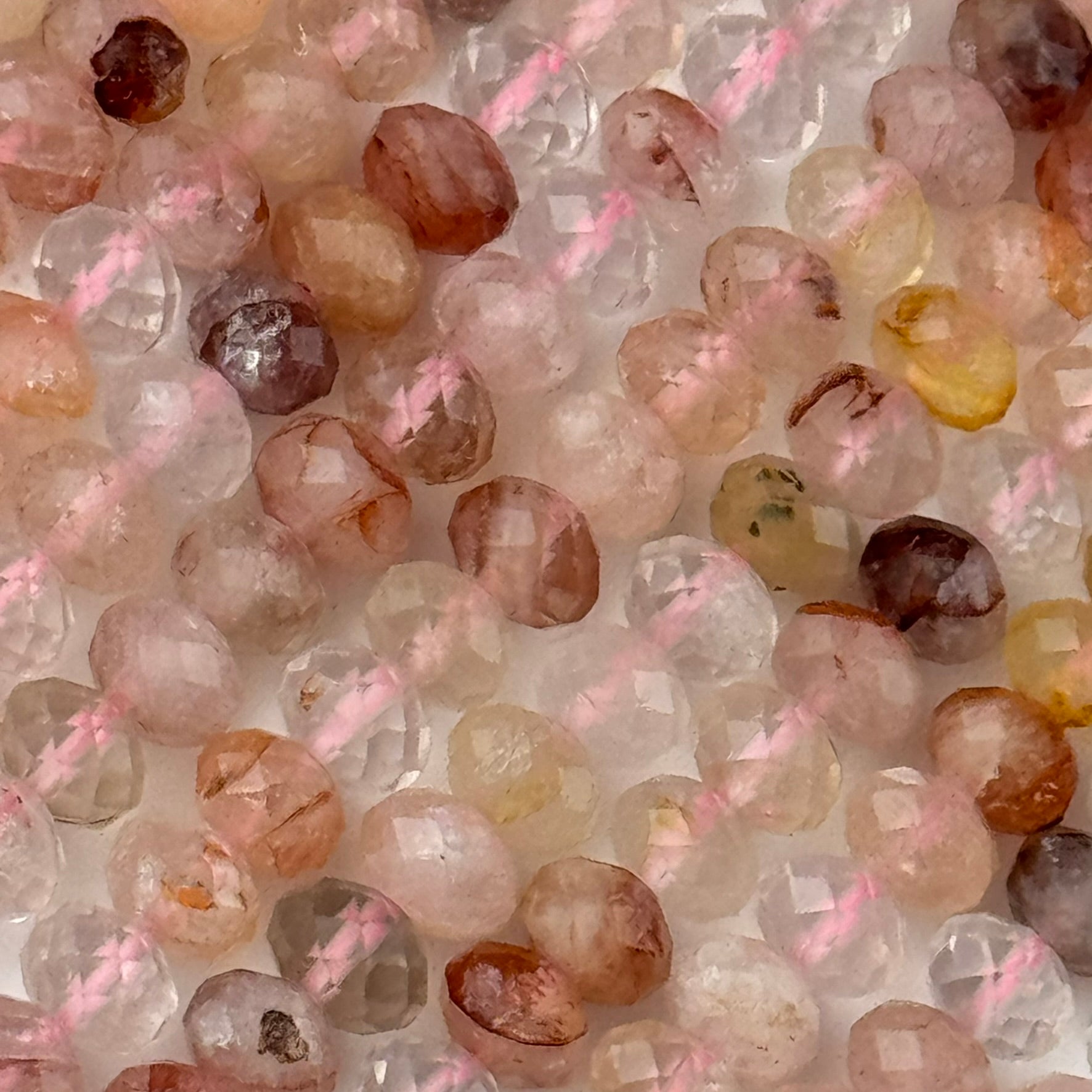 Hematoid Faceted Rondelle Beads image 3
