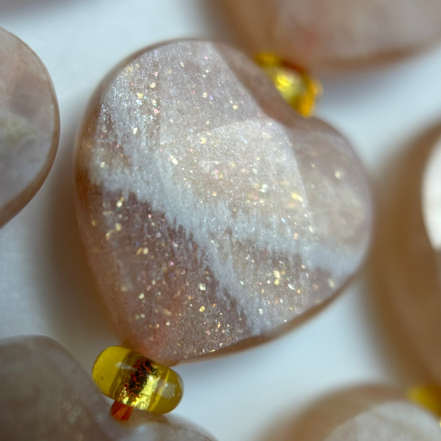 Sunstone Faceted Heart 12Ãâ€â€ÂÂ12 mm Beads image 8