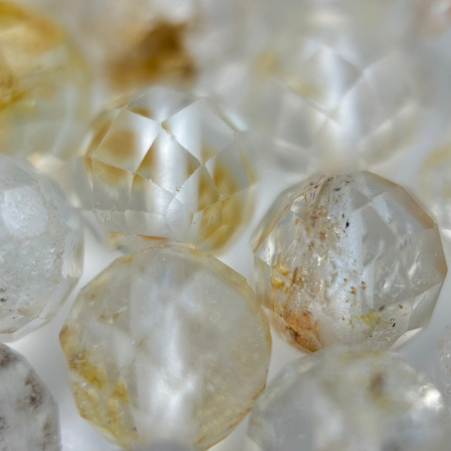 Topaz Faceted Round Beads image 9