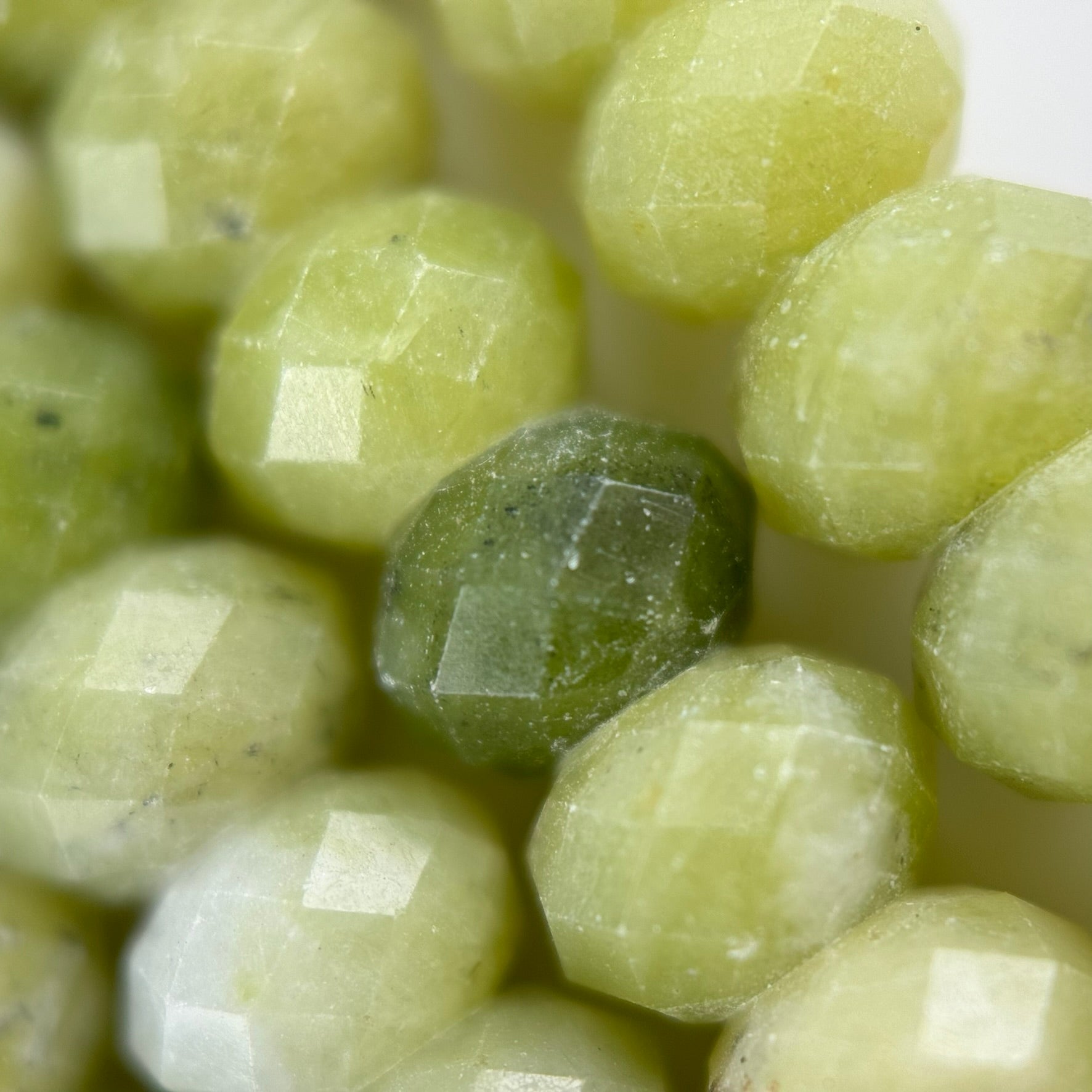 Serpentine Faceted Rondelle Beads (6x4mm) image 1